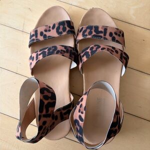 Catherine Malandrino Brown Leopard Sandals